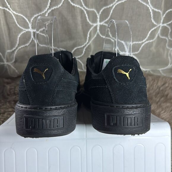 (B2) PUMA Suede Gold Platform Sneakers for Women, Size 8.5 - Picture 7 of 16